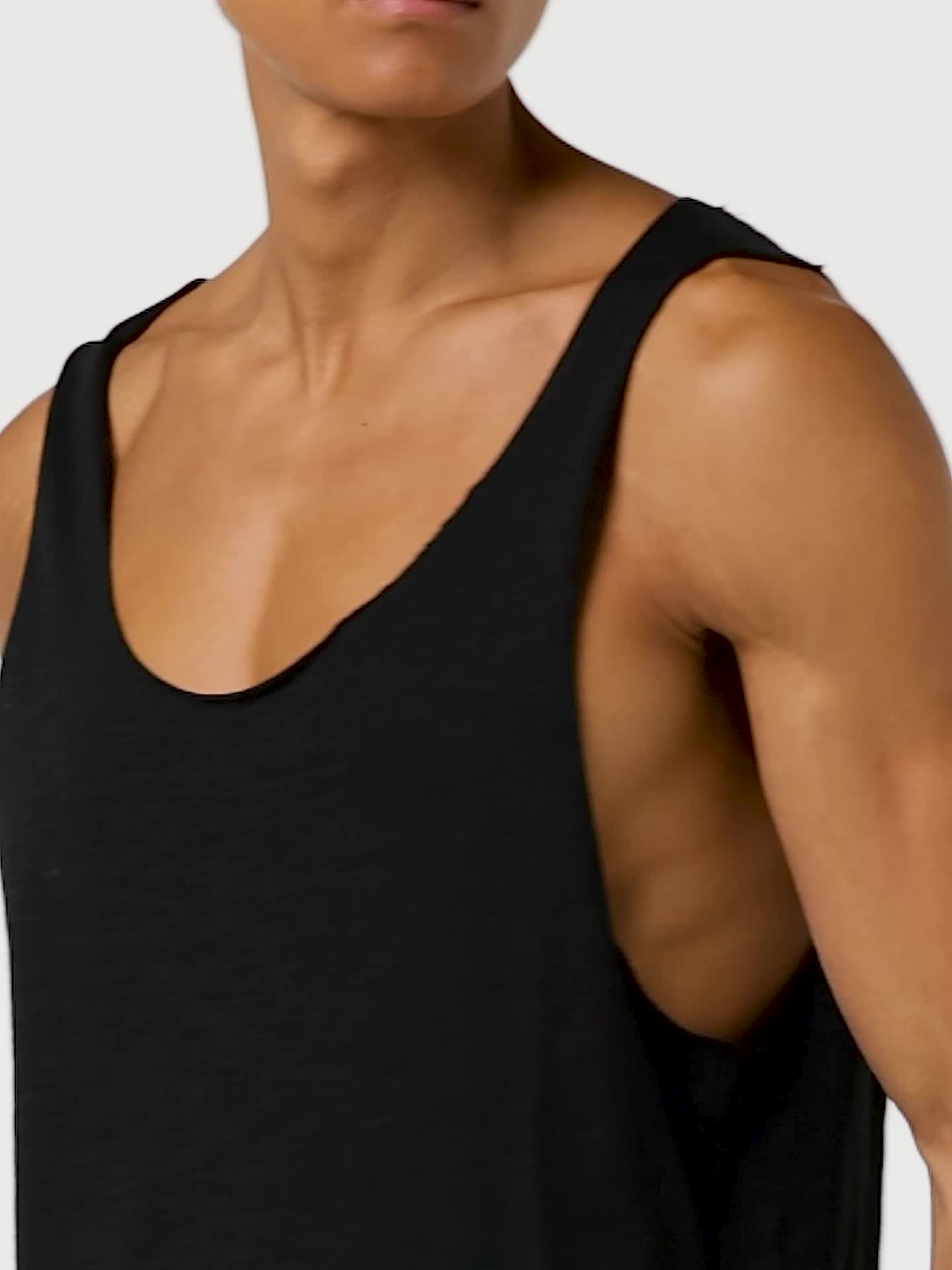 Urban Classics - Long Shaped Loose Tank Top Black - M